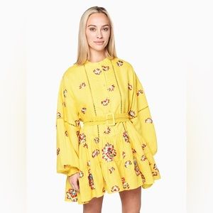 All Things Mochi Valentina Dress - M / Yellow from Saint Bernard